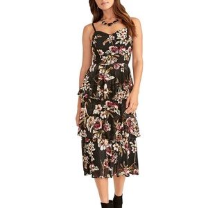 RACHEL Rachel Roy’s Valia Printed Dress BLK/MULTI